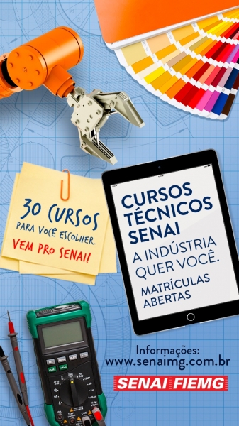 Últimos dias para o processo de inscrições dos Cursos Técnicos 1º semestre de 2019 SENAI