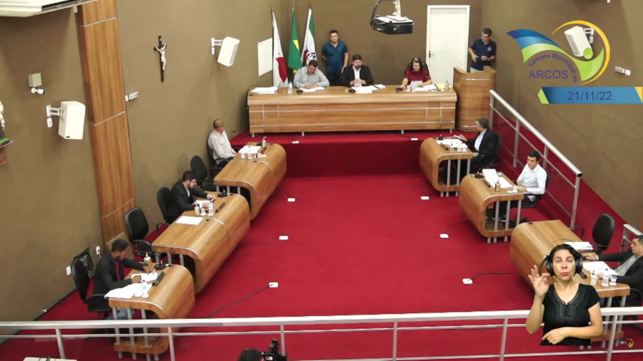 Reunião Ordinária (21/11/2022) - Câmara dos Vereadores de Arcos